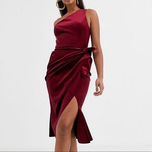 Velvet holiday cocktail midi dress